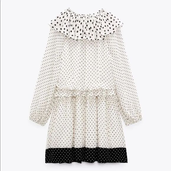 ZARA POLKA DOT MINI DRESS LIMITED EDITION - Picture 5 of 6